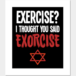 Exercise Exorcise - For the dark side Posters and Art